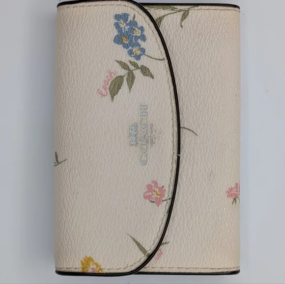 Coach Wallet Bundle Floral Bifold KeyCase Jacquard Wristlet Signature Canvas Lot - Picture 12 of 16